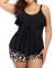 Yonique Womens Plus Size Tankini Swimsuits with Shorts Flounce Two Piece Bathing Suit Floral Printed Swimwear