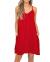 BEUFRI Women's Summer Spaghetti Strap Casual Swing Tank Beach Cover Up Dress with Pockets