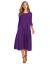 Hotouch Women's 3/4 Sleeve A-line and Flare Midi Long Dress