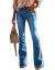 luvamia Women's Ripped Flare Bell Bottom Jeans Pants Retro Wide Leg Denim Pants