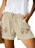 CILKOO Womens Comfy Drawstring Casual Elastic Waist Pocketed Shorts(S-3XL)