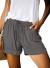 Womens Comfy Drawstring Casual Elastic Waist Pocketed Loose Fit Shorts (S-3XL)
