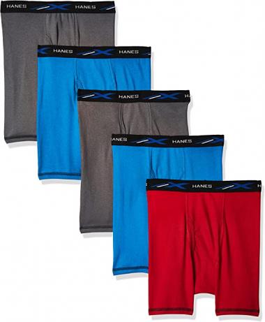 Hanes Men's 5-Pack X-Temp Comfort Cool Assorted Boxer Briefs