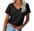 Women Tops Short Sleeve Color Block T-Shirts Tees Raglan Casual Loose Fit Tunic Tops