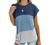Twotwowin Women's Summer Tunic Tops Color Block Side Twist Knotted Short Sleeve Shirts Casual Blouse