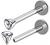 2Pcs Internally Threaded Surgical Steel 16g labret Earrings Piercing Jewelry Lip Monroe 2.5mm Flat Head Crystal More Choices