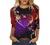 Women 3/4 Sleeve Tops Casual Tie Dye Graphic Tee Shirts Summer Crewneck Sweatshirt Loose Fit T Shirts Tunic Blouses