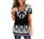 BeadChica Women's Tunic Tops For Leggings Short Sleeve Shirts Botton Up Casual Ruched Blouses Clothes