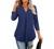 Gaharu Women's Tops 3/4 Sleeve Casual V Neck Tunic Blouse Shirt