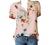 Womens Plus Size Tops Vintage Floral Short Sleeve Button Down T Shirts Summer Casual Loose Henley Flowy Blouse Tshirts