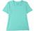 Coral Bay Petite Solid Square Neck Short Sleeve Top