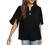 Womens Tops Summer 3/4 Sleeve Chiffon Blouse Loose Casual Elegant Ladies Office Work Shirts Loose Flowy Tshirts Top