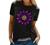 Womens Sun and Moon Tee Tops Retro Abstract Print Graphic Tee Tshirts Loose Fitting Casual Dressy Cute T Shirts Blouse