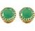JewelryGift Choose Your Natural Gemstone Round Shape Stud Earrings 18K Gold Plated Fashion Jewelery Earrings for Womens And Girls