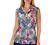 Reel Legends Womens Tropical Mariner Collared Sleeveless Top