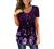 BeadChica Women's Tunic Tops For Leggings Short Sleeve Shirts Botton Up Casual Ruched Blouses Clothes