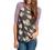 CEASIKERY Women's Blouse Short Sleeve Floral Print T-Shirt Comfy Casual Tops for Women 010