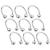 9pc 16g Circular Barbell Ear Cartilage Eyebrow Horseshoe Lip Septum Nose Ring Tragus Helix Snake Bite Balls Piercing Jewelery Lot
