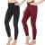 Lucky Chico High Waisted Yoga Pants Set for Women with Convenient Pocket, Workout Leggings with Tummy Control for Running