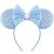 YanJie Mouse Ears Bow Headbands, Glitter Party Princess Decoration Cosplay Costume for Girls & Women