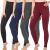 Lucky Chico High Waisted Yoga Pants Set for Women with Convenient Pocket, Workout Leggings with Tummy Control for Running