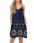 BEUFRI Women's Summer Spaghetti Strap Casual Swing Tank Beach Cover Up Dress with Pockets
