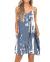 BEUFRI Women's Summer Spaghetti Strap Casual Swing Tank Beach Cover Up Dress with Pockets