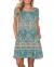 WNEEDU Women's Summer Casual T Shirt Dresses Short Sleeve Swing Dress with Pockets