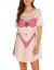 Ekouaer Women's Bikini Shirt Cover Up Short Sleeve Cute Bikini Print Cover-Up Baggy T Shirt Dress Fun Wear