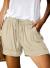 CILKOO Womens Comfy Drawstring Casual Elastic Waist Pocketed Shorts(S-3XL)