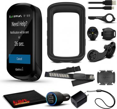 Garmin Edge 830 Sensor Bundle with Extra Charging Adapters and 6Ave Cleaning Cloth