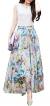 Afibi Women Full/Ankle Length Blending Maxi Chiffon Long Skirt Beach Skirt