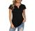 Funlingo Women's Summer Tops Lace Short Sleeve Shirts Casual V Neck Blouse T Shirt