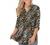 Othyroce Womens Floral Printed Tunic Tops 3/4 Roll Sleeve V Neck Blouses Long Sleeve Shirts for Women