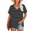 Angerella Summer Tops for Women Casual V Neck T Shirts Short Sleeve Tunic Tops Loose Fit