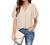 Timeson Women's V Neck Chiffon Blouse Ruffle Sleeve Ladies Work Shirts