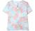 Coral Bay Petite Tropical Keyhole Ring Short Sleeve Top