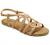 Trary Braided Strap Open Toe Summer Flat Sandals for Women