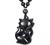 Jewever Black Obsidian Lucky Fox Necklace Natural Stone Healing Crystal Pendant Protection Amulet Gemstons Pendant Jewelery