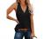 Sunborui Women's Sleeveless V Neck Tank Tops Summer Casual Basic Solid Color Camis Tee Shirts