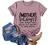 SNKSDGM T-Shirts for Women Summer Crewneck Graphic Tee Tops Blouse Funny Letter Printed Loose Short Sleeve T-Shirts Tunic