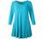 LARACE Women 3/4 Sleeve Tunic Top Loose Fit Flare T-Shirt