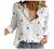Button Down Shirts for Women V Neck Casual Work Formal Plain Tops Long Sleeve Blouse Trendy Print Collared Tunic Top
