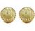 JewelryGift Choose Your Natural Gemstone Round Shape Stud Earrings 18K Gold Plated Fashion Jewelery Earrings for Womens And Girls