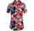 SSLR Womens Hawaiian Shirt Floral Blouses Short Sleeve Button Down Shirts for Women