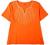 Coral Bay Womens Embroidered Split Neck Short Sleeve Top