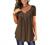 Plus Size Womens Tunic Tops To Wear With Leggings Summer Short Sleeve