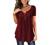 Plus Size Womens Tunic Tops To Wear With Leggings Summer Short Sleeve