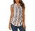 Halife Women's Sleeveless Floral Print V Neck Tunic Tank Tops Blouse Shirts