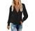 Women V Neck Button Down Shirts Fashion Animal Printed Long Sleeve Collared Blouse Loose Pockets Vacation T-Shirt Tops